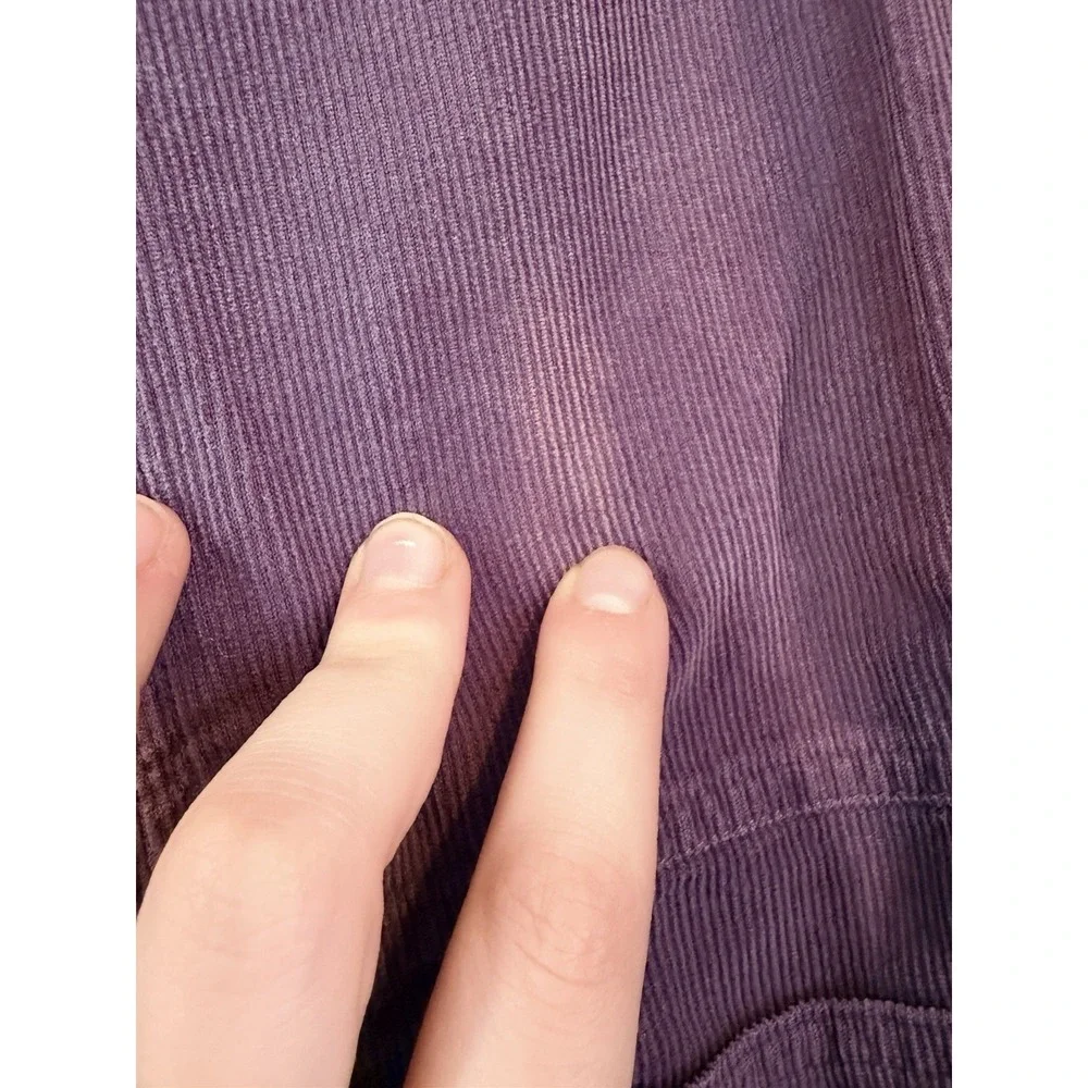 Vintage Gap Corduroy‎ Dress Girls Size Small Sleeveless Purple Knee Length Zip